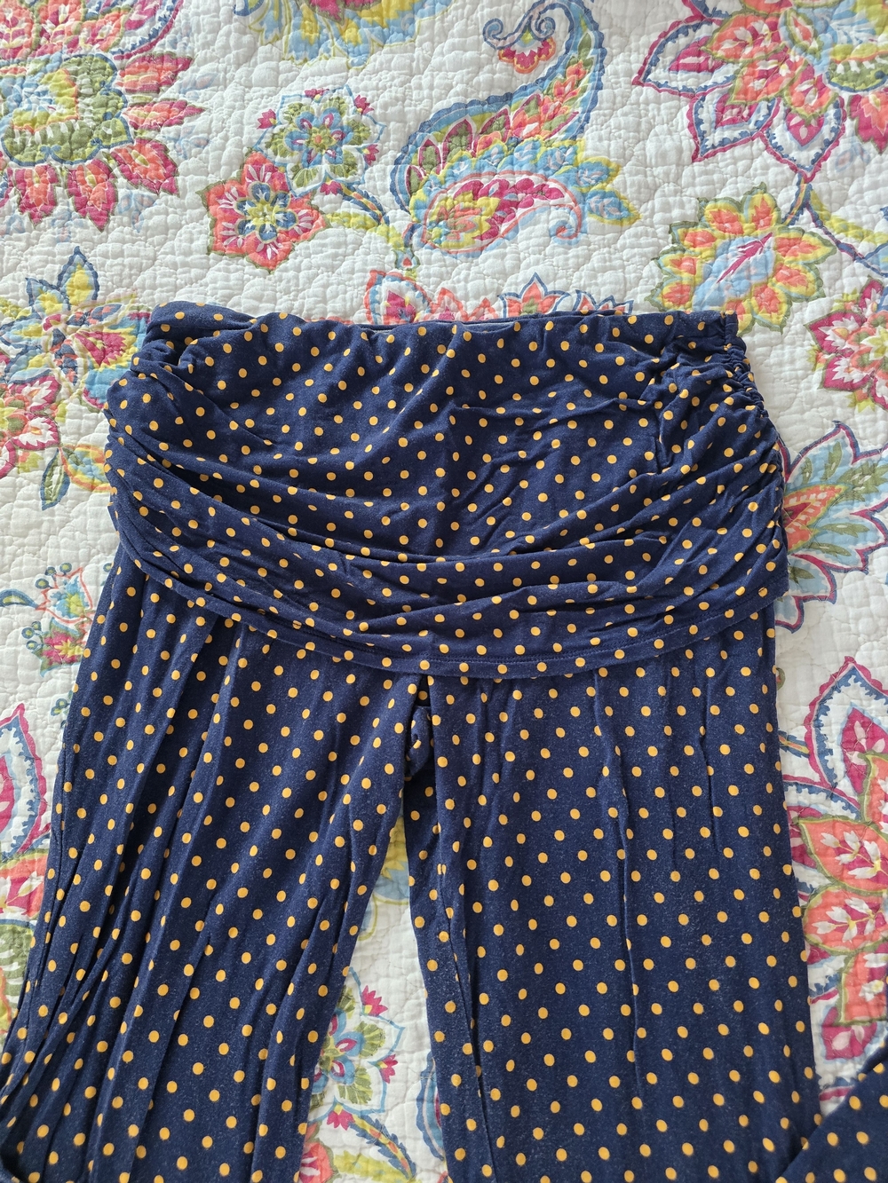 Miaou Alana Pants Navy Polka Dot - Picture 3 of 5